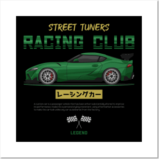 Tuner Green MK5 A90 JDM Posters and Art